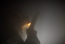 У Сіверськодонецьку горіла будівля по вулиці Хмельницького