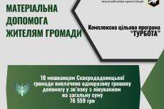 Ще 10 мешканців Сіверськодонецької громади отримали допомогу на лікування