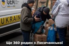 Благодійники передали допомогу лисичанам у Києві