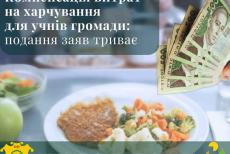 Кремінська громада компенсує витрати на харчування учнів