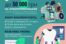 Жителі Сіверськодонецької громади можуть отримати до 50 тисяч гривень компенсації на зубопротезування