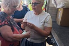В Олександрії провели зустріч і видачу гумдопомоги для переселенців з Луганщини