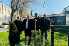 Рубіжани у Дніпрі висадили сосни у пам'ять про загиблих захисників