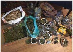 Полиция изъяла у лисичанина 5,5 кг наркотиков и сотню патронов 