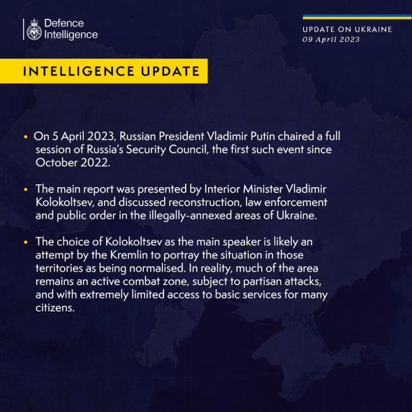 Влада рф переконує громадян, що контролює ситуацію на окупованих територях України, - британська розвідка