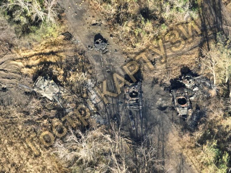 Понад 10 танків за два дні. Нацгвардійці опублікували фото знищеної на Луганщині техніки окупантів