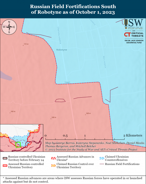 Ситуація біля Роботиного нестабільна, тривають бої за траншеї, – ISW