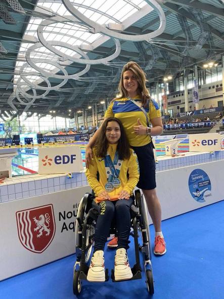 У 19-річної луганчанки  - дві медалі на міжнародних змаганнях з паралімпійського плавання
