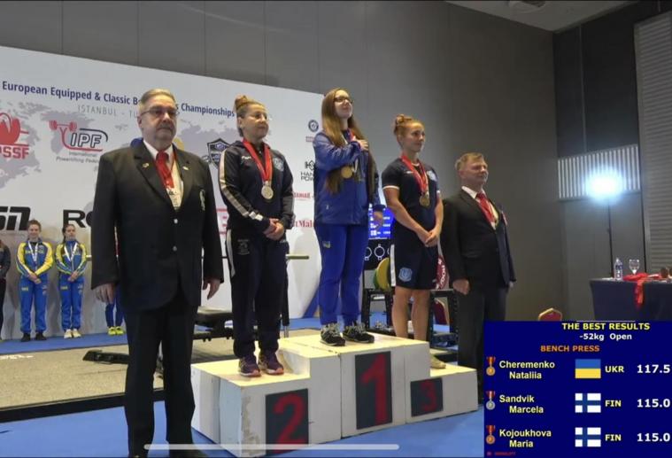 Луганська спортсменка – чемпіонка Європи з жиму лежачи