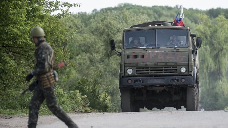 Російські військові у Лисичанську, Луганська область, 2014 рік. AP