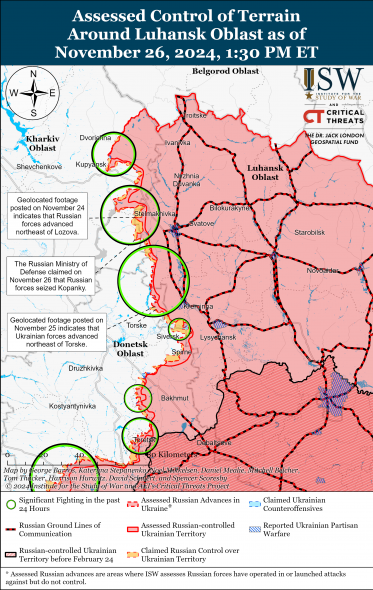 Українські військові відновили позиції під Кремінною, – ISW