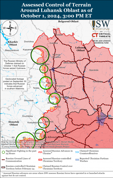 Росіяни просунулися під Кремінною, – ISW