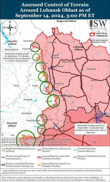 В ISW назвали, які саме російські війська воюють у Луганській області