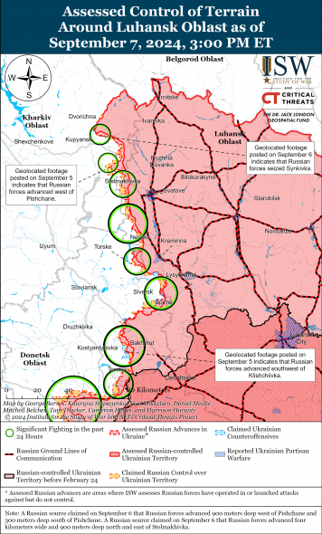 ISW не підтвердив просування росіян під Кремінною