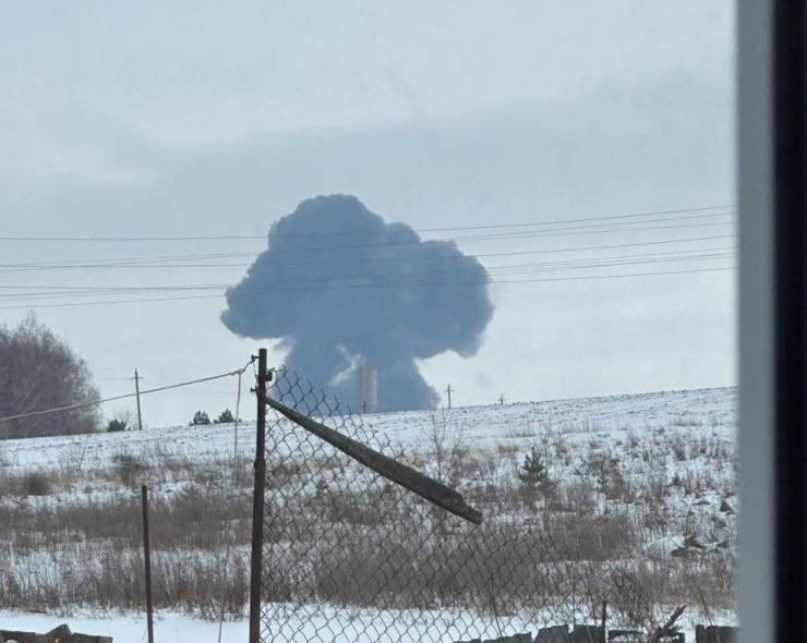 У Бєлгороді розбився військовий літак Іл-76: в рф кажуть, загинули 65 українських полонених