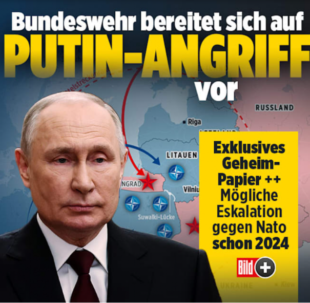 Німеччина готується до нападу росії на східний фланг НАТО вже у 2025 році, - Bild (КАРТА)