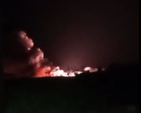 У Криму фіксують влучання по військовому аеродрому рф у Джанкої: спалахнула велика пожежа
