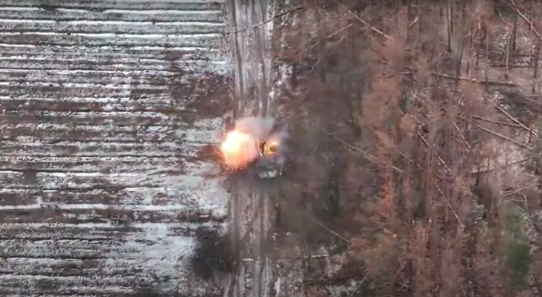Сили оборони у Серебрянському лісі знищили російську техніку (ВІДЕО)