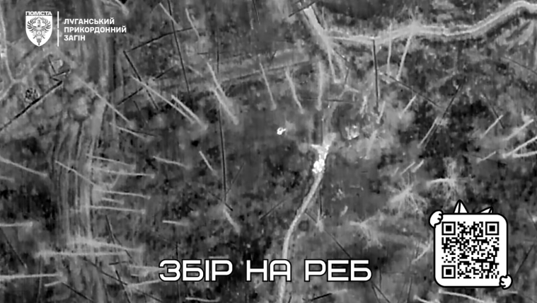 Луганські прикордонники дронами пошкодили ворожі позиції у Серебрянському лісі (ВІДЕО)