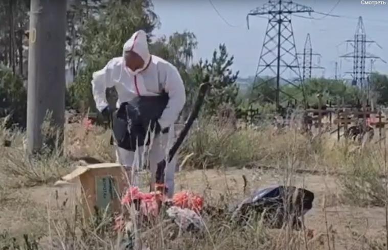 Окупанти заявили про ексгумацію 230 тіл загиблих зі стихійних поховань під Сіверськодонецьком