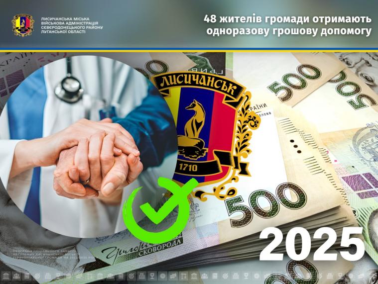 Лисичанам, які опинилися у складних життєвих обставинах, виплатять одноразову грошову допомогу