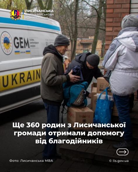 Благодійники передали допомогу лисичанам у Києві Благодійники передали допомогу лисичанам у Києві
