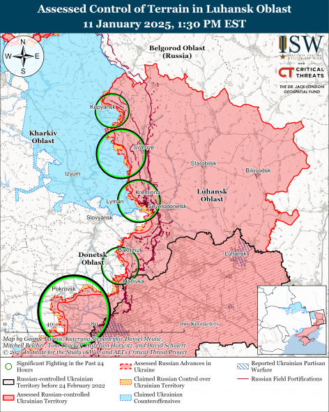 ISW не підтвердив заяви росіян про просування поблизу Макіївки