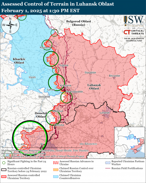 ISW не підтвердив заяви росіян про просування поблизу Макіївки