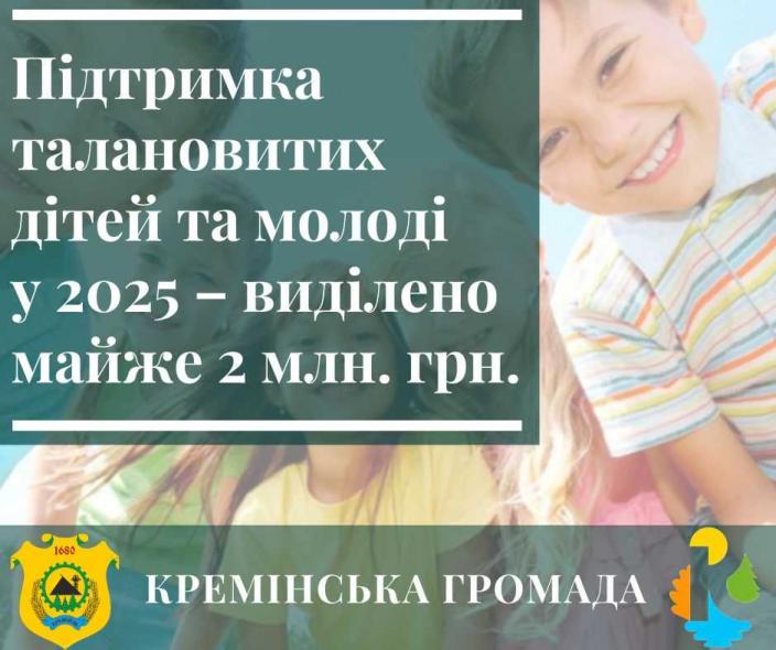 Молоді та спортсменам з Кремінщини виплатили майже 2 млн грн допомоги