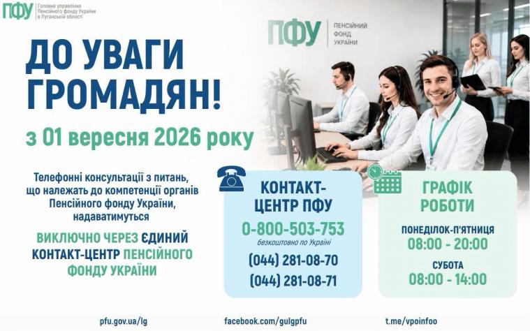 Гарячі лінії Пенсійного фонду Луганщини припиняють свою роботу