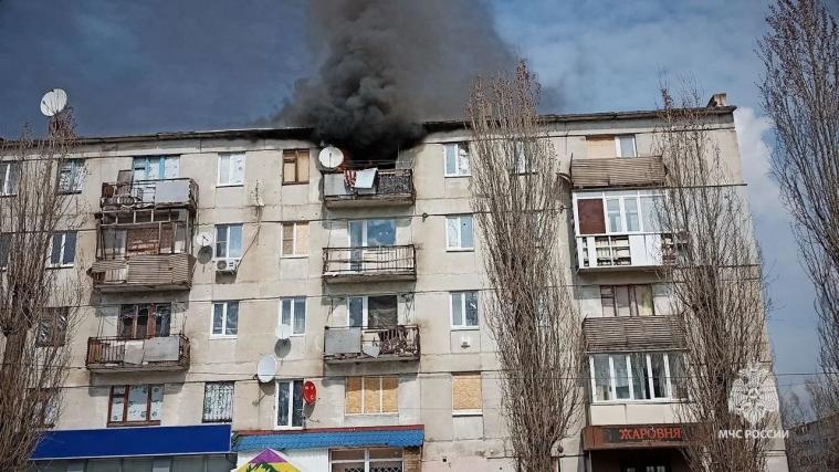 В окупованому Рубіжному дві жінки загинули через пожежу у п’ятиповерхівці 