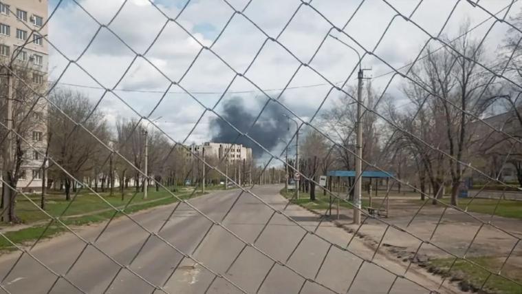 В окупованому Сіверськодонецьку горів дах п'ятиповерхового будинку