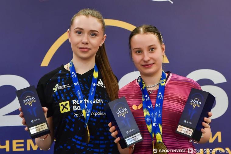 Два золота взяла сіверськодончанка на чемпіонаті України з настільного тенісу