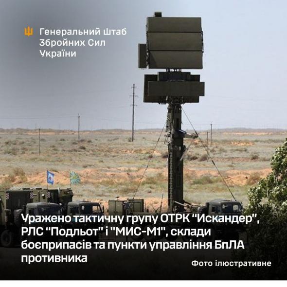Сили оборони уразили ремонтний підрозділ противника у районі Кадіївки