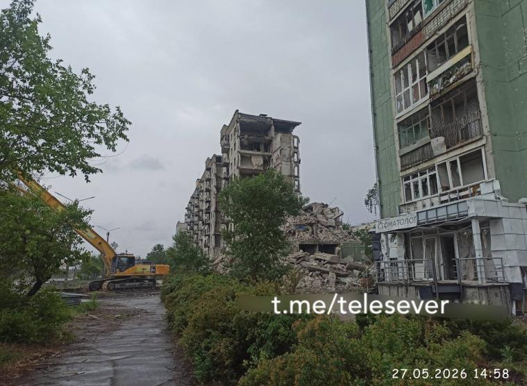 В окупованому Сіверськодонецьку почали демонтаж ще одного багатоповерхового будинку