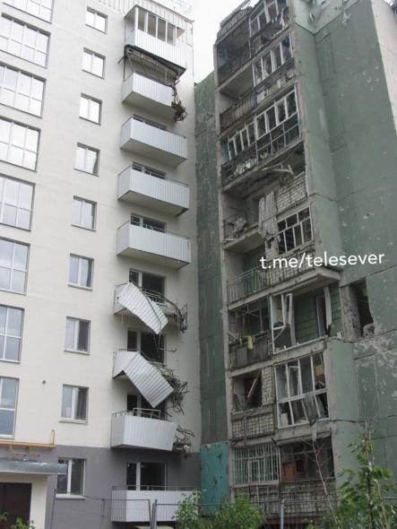 У Сіверськодонецьку під час демонтажу багатоповерхівки пошкодили сусідній будинок