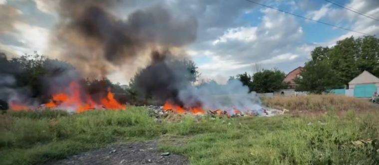 Вогонь ледь не перекинувся на будинки: на ТОТ Луганщини горіли сміття та сухостій