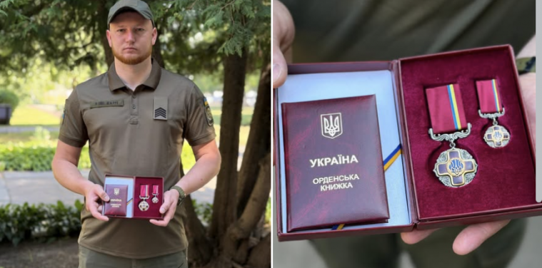 У Черкасах ветерану з Луганщини вручили орден «За заслуги»