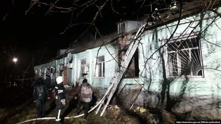 На Луганщине в результате пожара погибло четверо пациентов психоневрологического интерната