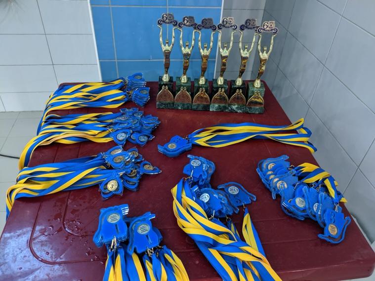32 медали c Чемпионата Украины по плаванию в ластах