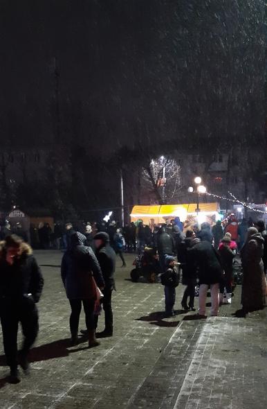 Кілька сотень сєвєродончан зустрічали Новий рік у казковому містечку біля МПК