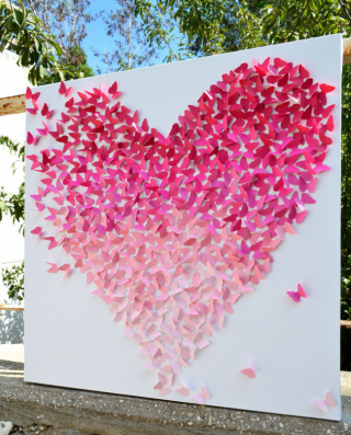 Мастер-класс: "Сердце из бабочек"