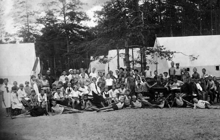 Піонерський табір в Лісній Дачі у 1937 році