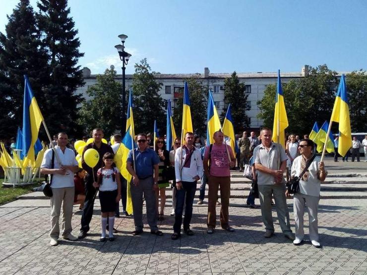 Анатолій Рижков на українському мітингу