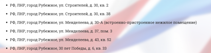 Окупанти знову виявили у Рубіжному “безхазяйну” нерухомість (СПИСОК)